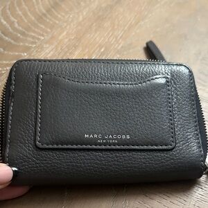 Marc Jacobs Black Leather Wristlet